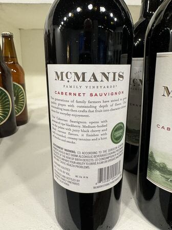 7 fl. McManis Cabernet Sauvignon 2020 MOMSFRI