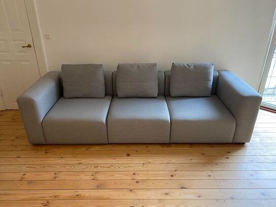 HAY Mags 3 seater med puf og puder