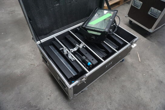 5 stk. Stroboskop-lamper MARTIN Atomic 3000 inkl. flightcase