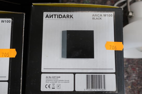 Væglampe ANTIDARK Arca W100 Black 