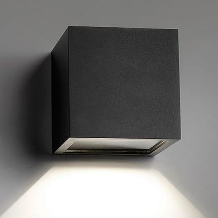 Væglampe LIGHT-POINT Cube Down LED Black 