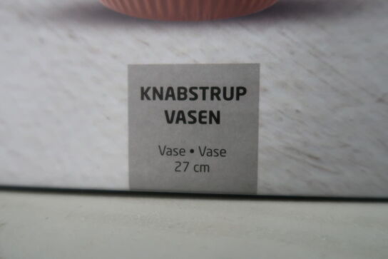 Vase samt 7 stk. urtepotteskjulere KNABSTRUP