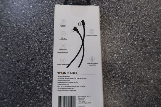 60 stk. Titan nylon kabel android 1,2 meter