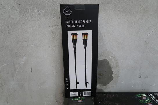 6 pk. Cozzy solcelle LED fakler - 2 pak