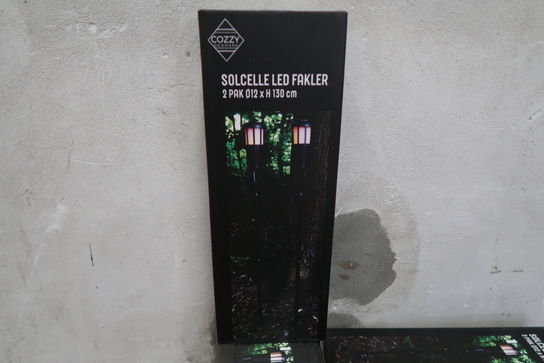 7 pk. Cozzy solcelle LED fakler - 2 pak