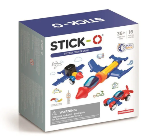 6 pk. Magformers Stick-O City-sæt 16 dele