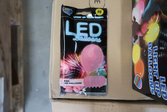 400 pk. Lysende LED Balloner - 5 stk i hver pakke 