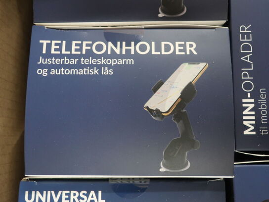 8 ks. blandet tilbehør til mobiltelefon