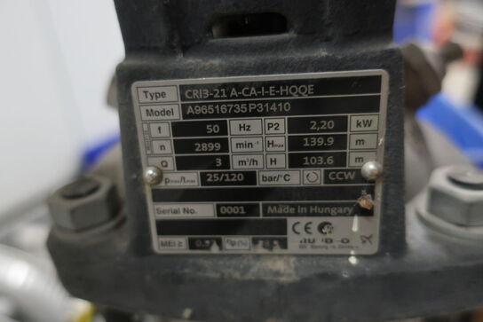 Pumpe GRUNDFOS CRI3-21 A-CA-I-E-HQQE