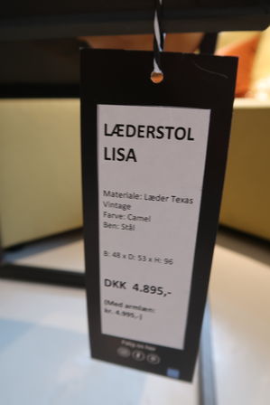 Læderstol LISA