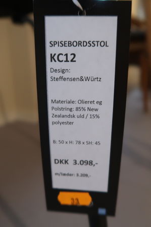 Spisebordsstol KC12