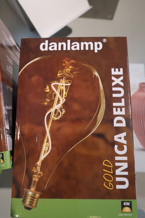 3 stk. LED-pærer DANLAMP Gold Unica Deluxe