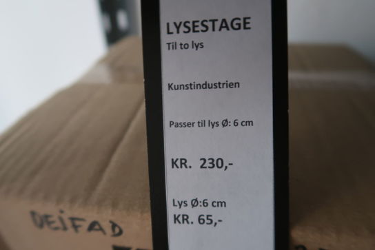 6 stk. lysestager