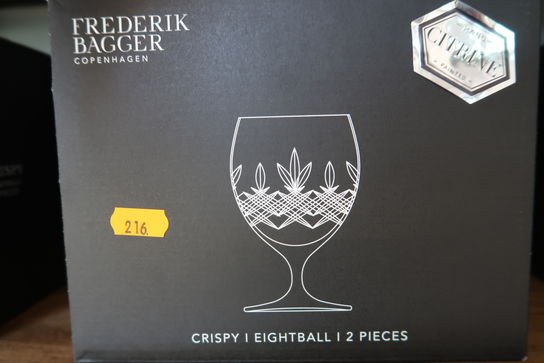 6 stk. glas FREDERIK BAGGER Crispy Eightball