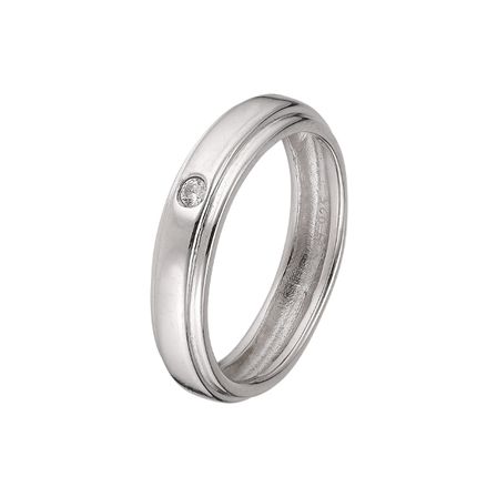 Clear Eternity Ring - Str. S/52-53 mm.