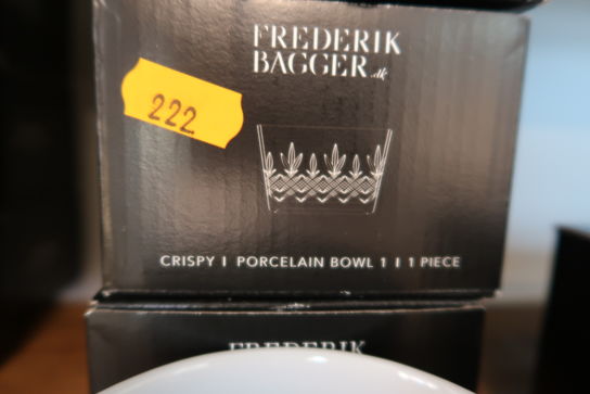 7 stk. skåle FREDERIK BAGGER Crispy Porcelain Bowl 1