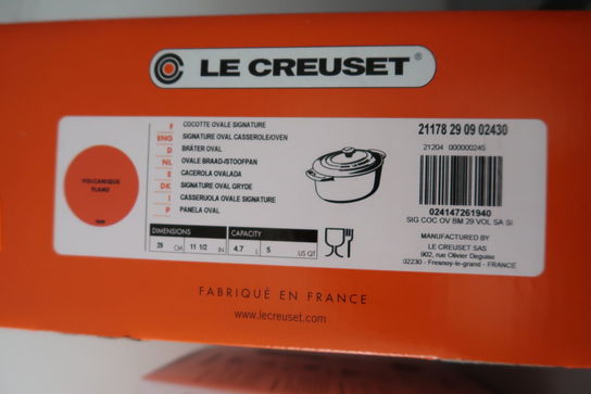 Oval støbejernsgryde LE CREUSET