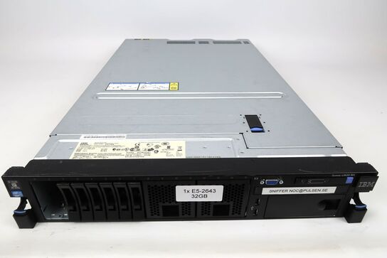 Server, IBM X3650 M4, 1 x Xeon E5-2643