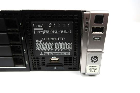 Server, HP Proliant DL380P 8 Gen, 2 x Xeon E5-2620v2