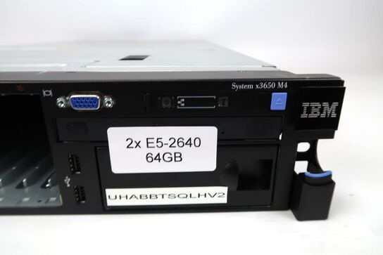 Server, IBM X3650 M4, 2 x Xeon E5-2640