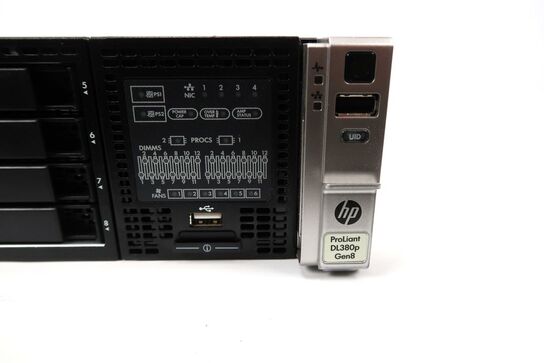 Server, HP Proliant DLP380 8 GEN, 1 x Xeon E5-2609