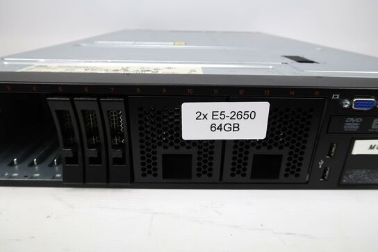 Server, IBM X3650 M4, 2 x Xeon E5-2650