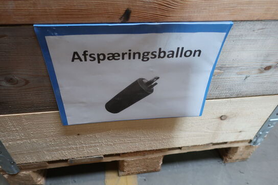 Palle med afspærringsballoner