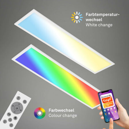 Briloner smart led rgb/cct Wifi panel m. remote(ubrugt)