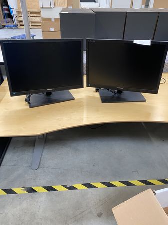 2 stk. monitor 24" SAMSUNG