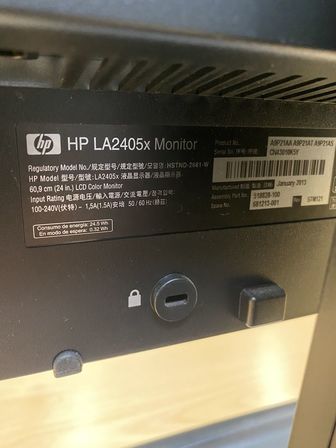 2 stk. monitor 24" HP