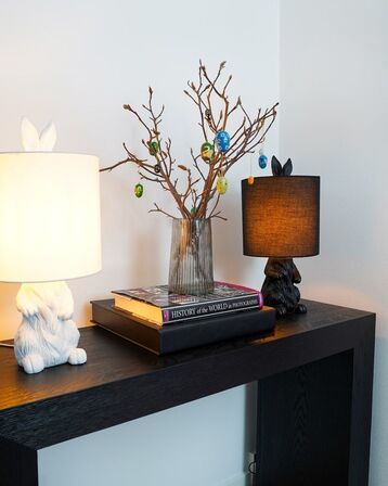 Lumega Rabbit - Black - Bordlampe