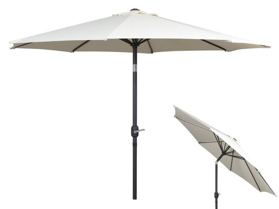 Parasol, 3m Ø med tilt funktion og wind up håndsving.