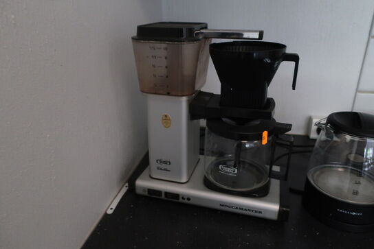 Kaffemaskine MOCCAMASTER samt elkedel 