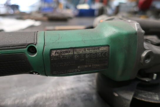 2 stk. vinkelslibere HIKOKI G 1813DVE m. 2 batterier