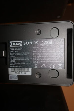 3 stk. højtalere IKEA/SONOS Symfonisk E1801