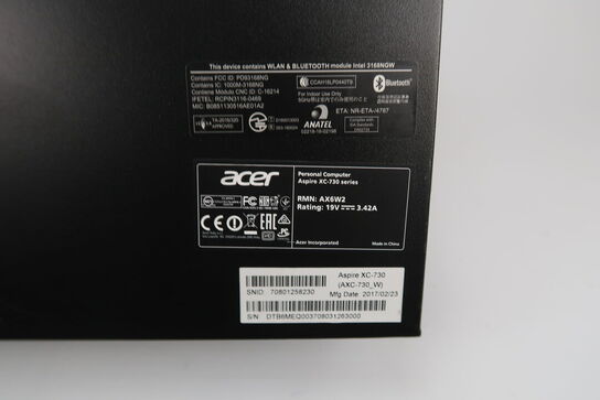 Sta. Computer Acer Aspirex XC 730 Celeron J3355