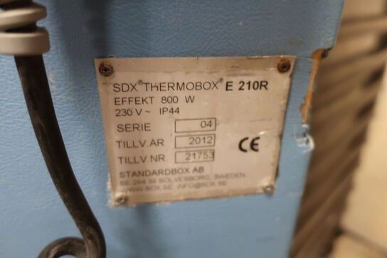 5 stk. varmeskabe STANDARDBOX AB SDX 