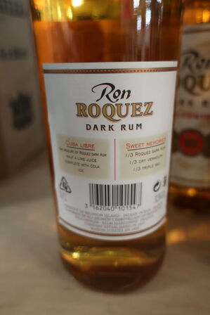 6 fl. rom RON ROOQUEZ DARK RUM 70 cl.