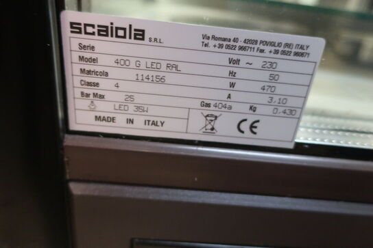 Displaymontre SCAIOLA 400 G LED RAL