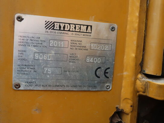 Hydrema backhoe 906D year. 2011