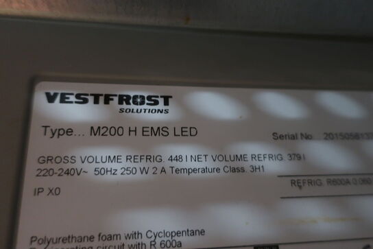 Displaykøleskab VESTFROST M200 H EMS LED 