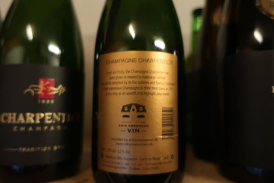 4 flasker champagne CHARPENTIER tradition brut