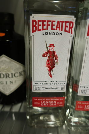 5 flasker gin HENDRICK'S OG BEEFEATER LONDON 