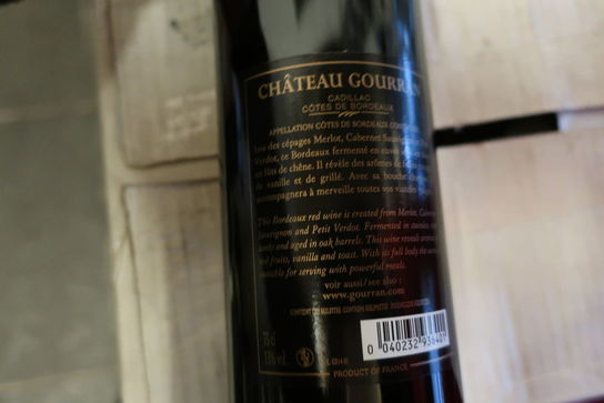 6 flasker rødvin CHATEAU GOURRAN grand vin de bordeaux