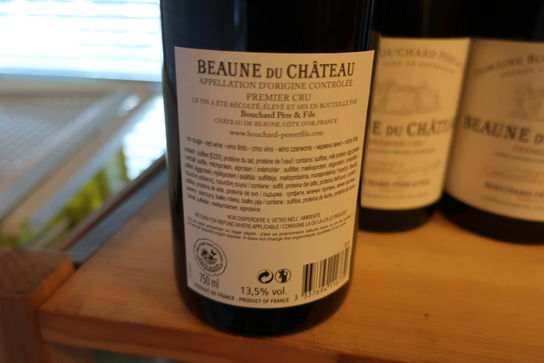 10 flasker rødvin BEAUNE DU CHATEAU Bouchard Pére & Fils 2020