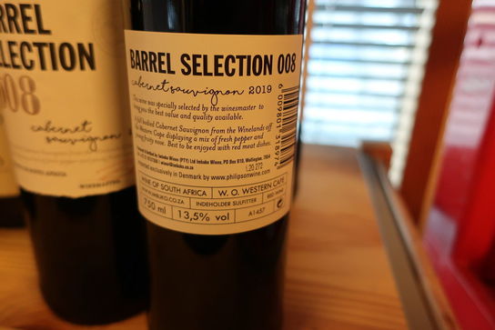 6 flasker rødvin BARREL SELECTION NO 008 cabernet sauvignon