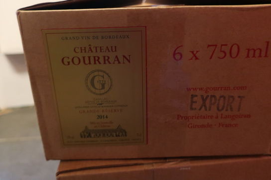 6 flasker rødvin CHATEAU GOURRAN grand vin de bordeaux