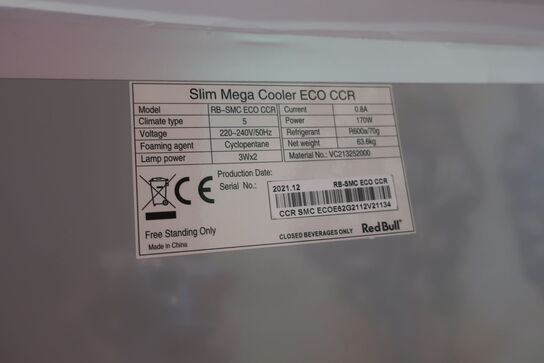 Displaykøleskab SLIM MEGA COOLER RB-SMC ECO CCR