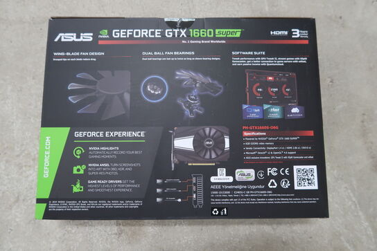 Grafikkort ASUS Pheonix Geforce GTX 1660 Super 6 GB GDDR6