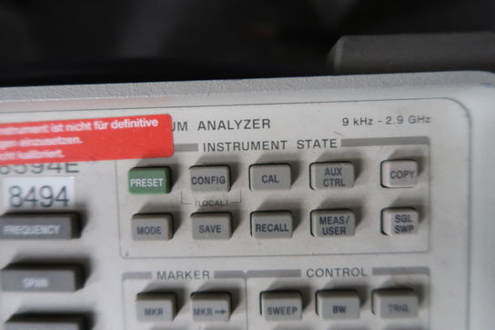 Specktrum Analyzer HP 8594E